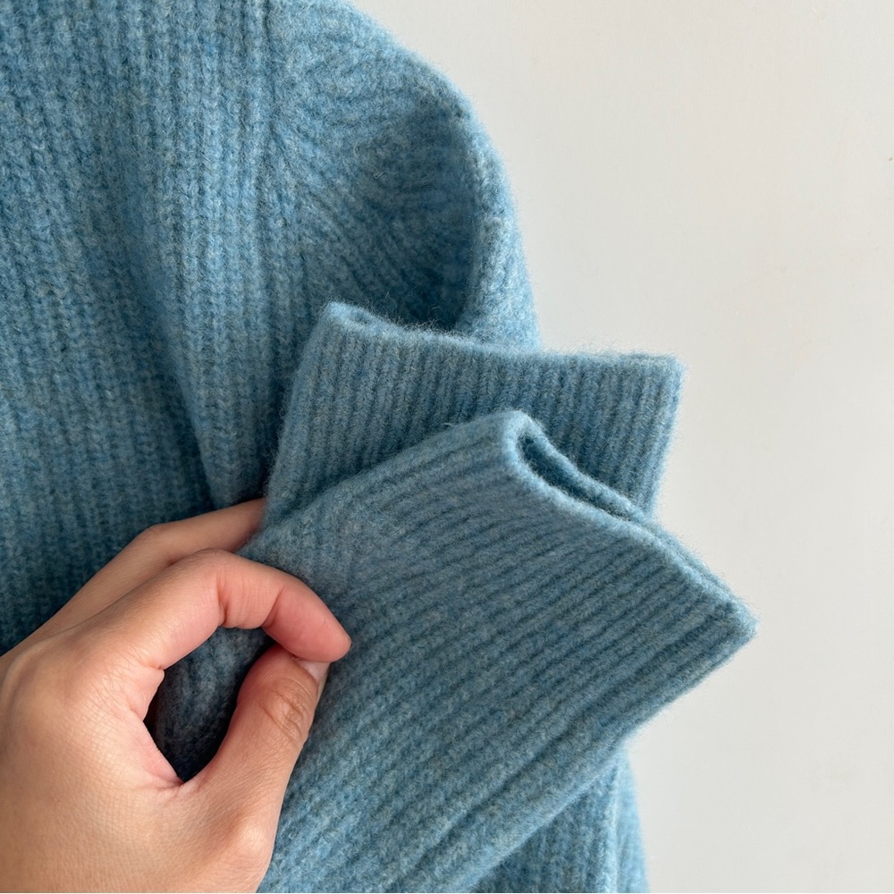 Blue Button-Up Cardigan - Picture 3 of 3